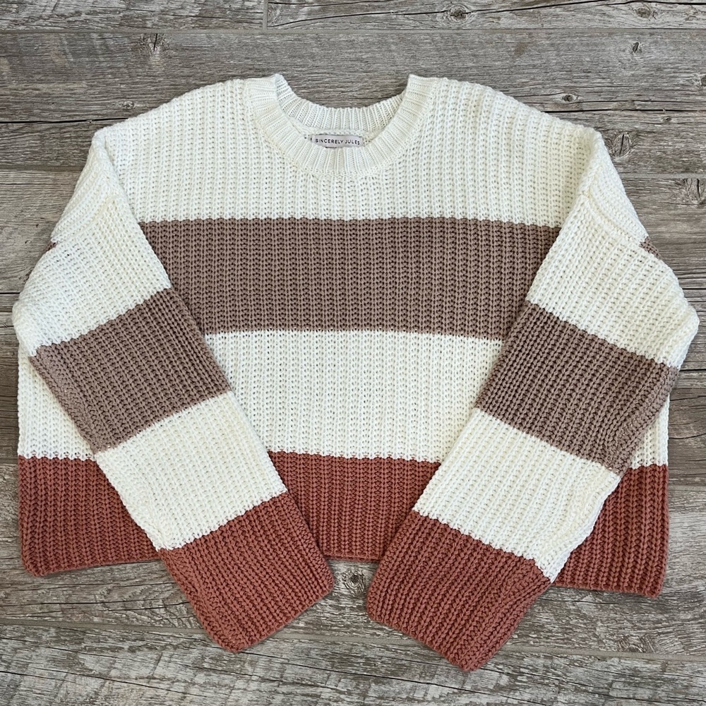 Cropped Knit Sweater